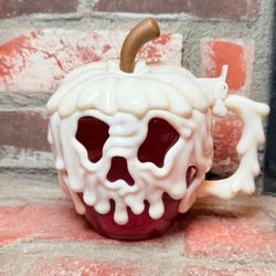 Disney Parks Snow White Evil Queen Red Poison Apple Glow in the Dark Stein Mug