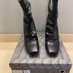 Black Stiletto Boot (11.5” tall) Size 7.5