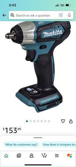 Makita XWT12Z 18V LXT Lithium-Ion Brushless Cordless 3/8" Impact Wrench Bulk Packaged