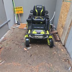 48in No turn Ryobi 80v Battery Powered Mower