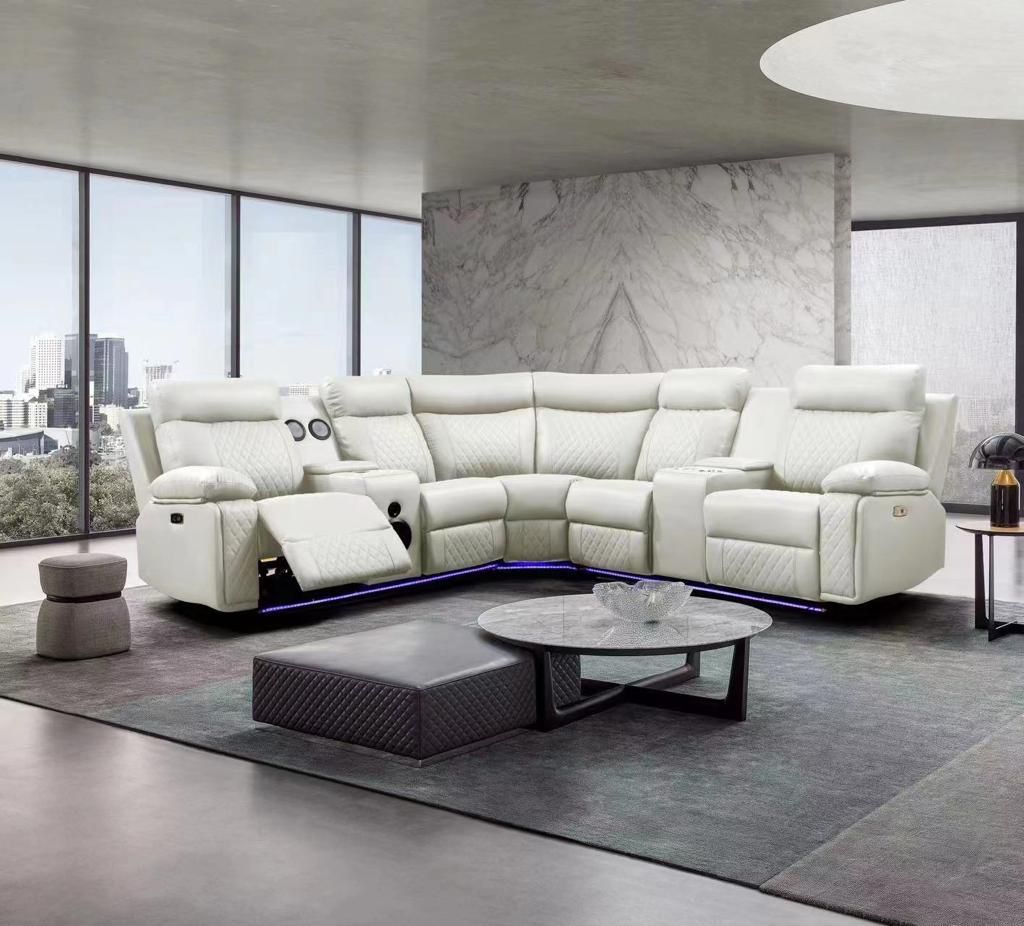 NEW POWER SECTIONAL WITH USB AND SPEAKERS ONLY 