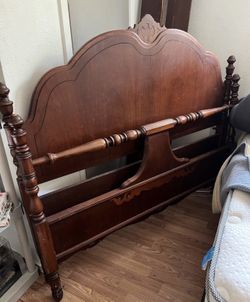 Vintage Wooden Bed Frame