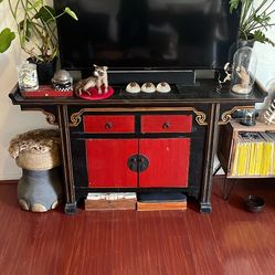 Ornate Asian TV Stand 