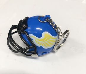 3D Football Helmet Plastic Keychain