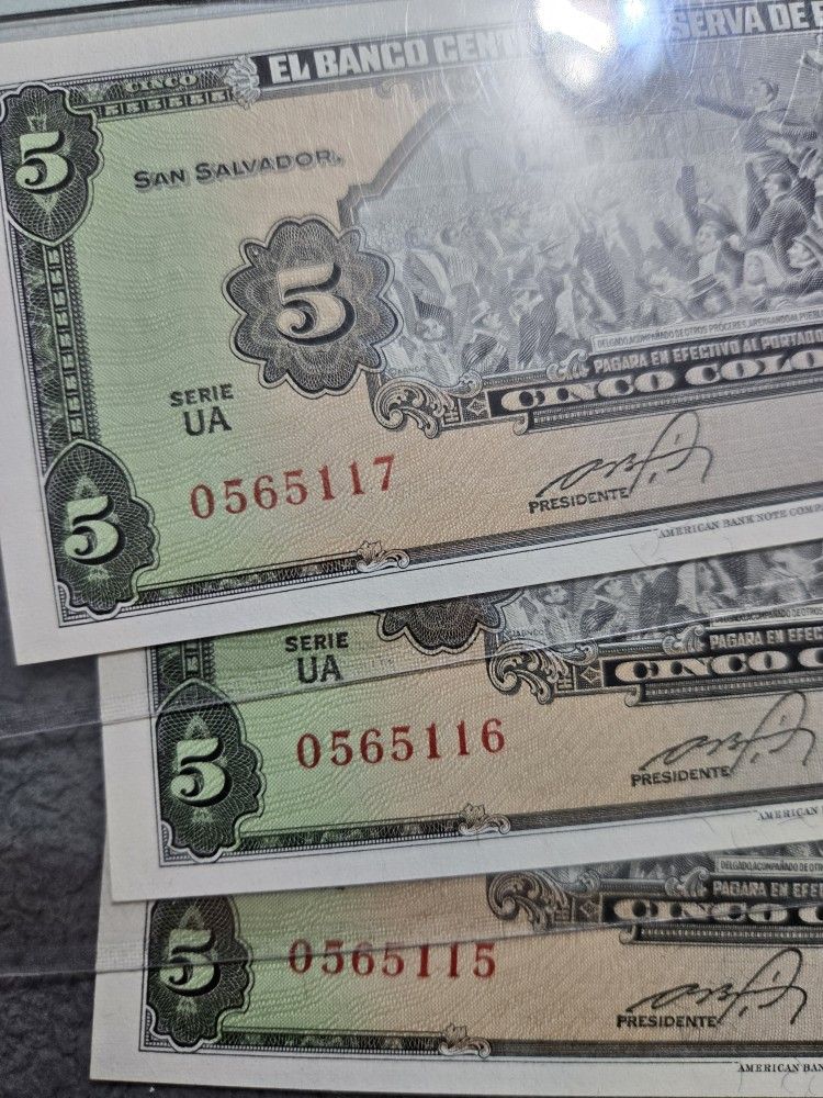Bill Salvadorian Bill Consecutive 