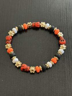 Halloween Beaded Bracelet 