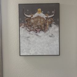 Bathroom Cow Picture 