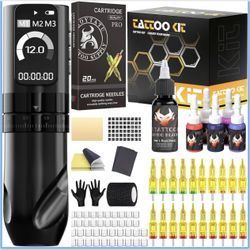 Wireless Tattoo Kit With Adjustable Stroke 