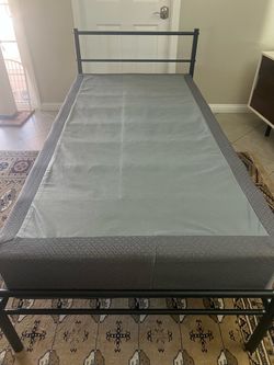 Twin size box spring and frame