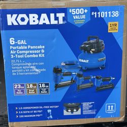 Kobalt Compressor With Tools Kit 