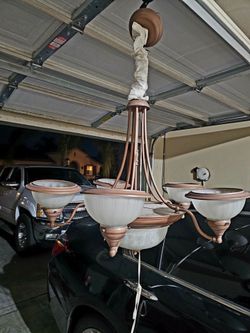 Chandelier bronze color