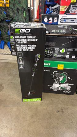 Ego multi- head 17” string trimmer battery 5.0 and charger included