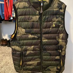 Ralph Lauren Camouflage Vest Size Large