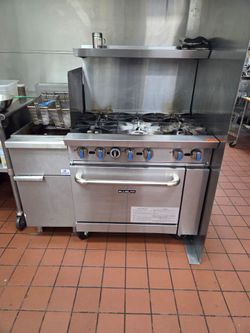 6 burner commercial range bluelava