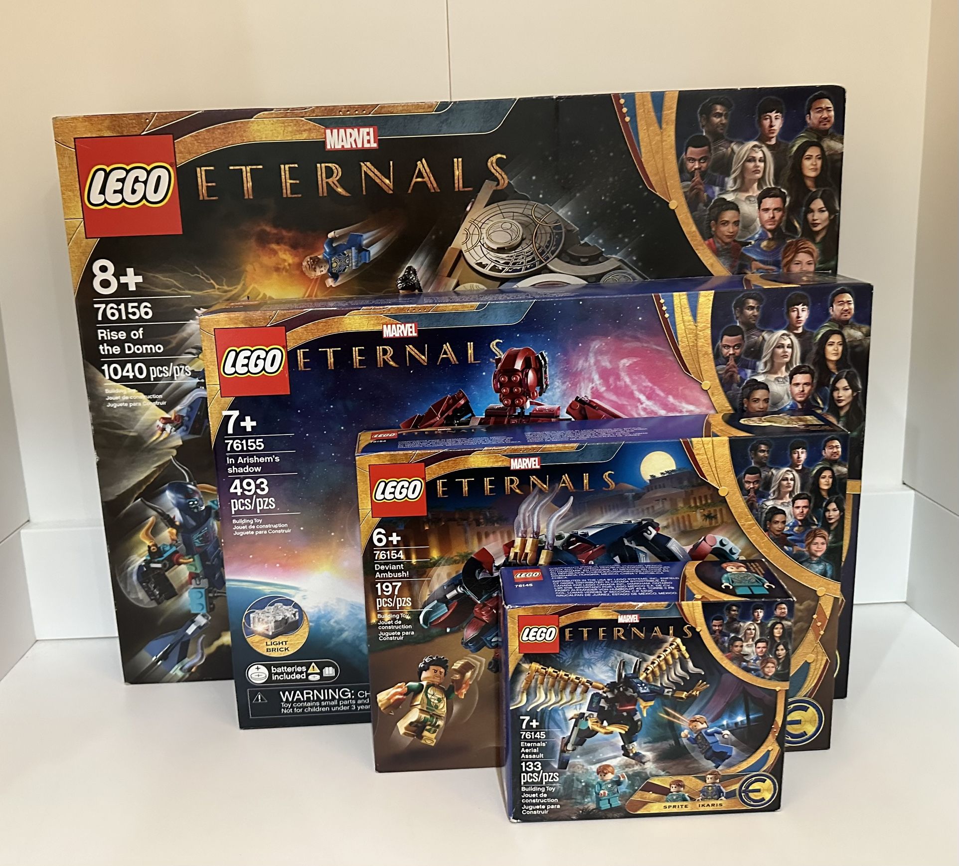Lego Marvel Eternals Lot 76145 76154 76155 & 76156 Four Sets *New*