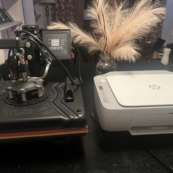 Heat Press, and Hp Printer 