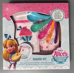 NEW Disney Junior Alice’s Wonderland Baking Set Apron Measuring Spoons etc (4 left) just $5 each