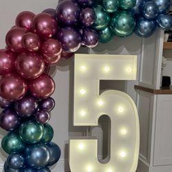 4ft Number 5 Party Sign