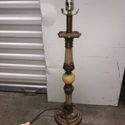 Light Antique Bronze Looking Like Metal With Large Pearl Looking Ball In The Middle ones 
