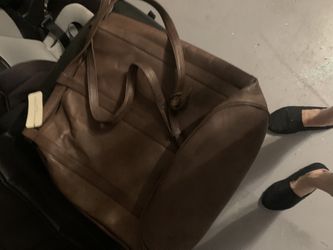 Name Brand Leather Back Pack Style Purse