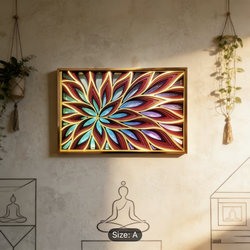 Brand new Flower Mandala Lamp 3D Layered Wall Art Neon Sign Room Wall Art for Living Room Home Decor Night Light Plaques Birthday Gift Wall Decor Wall