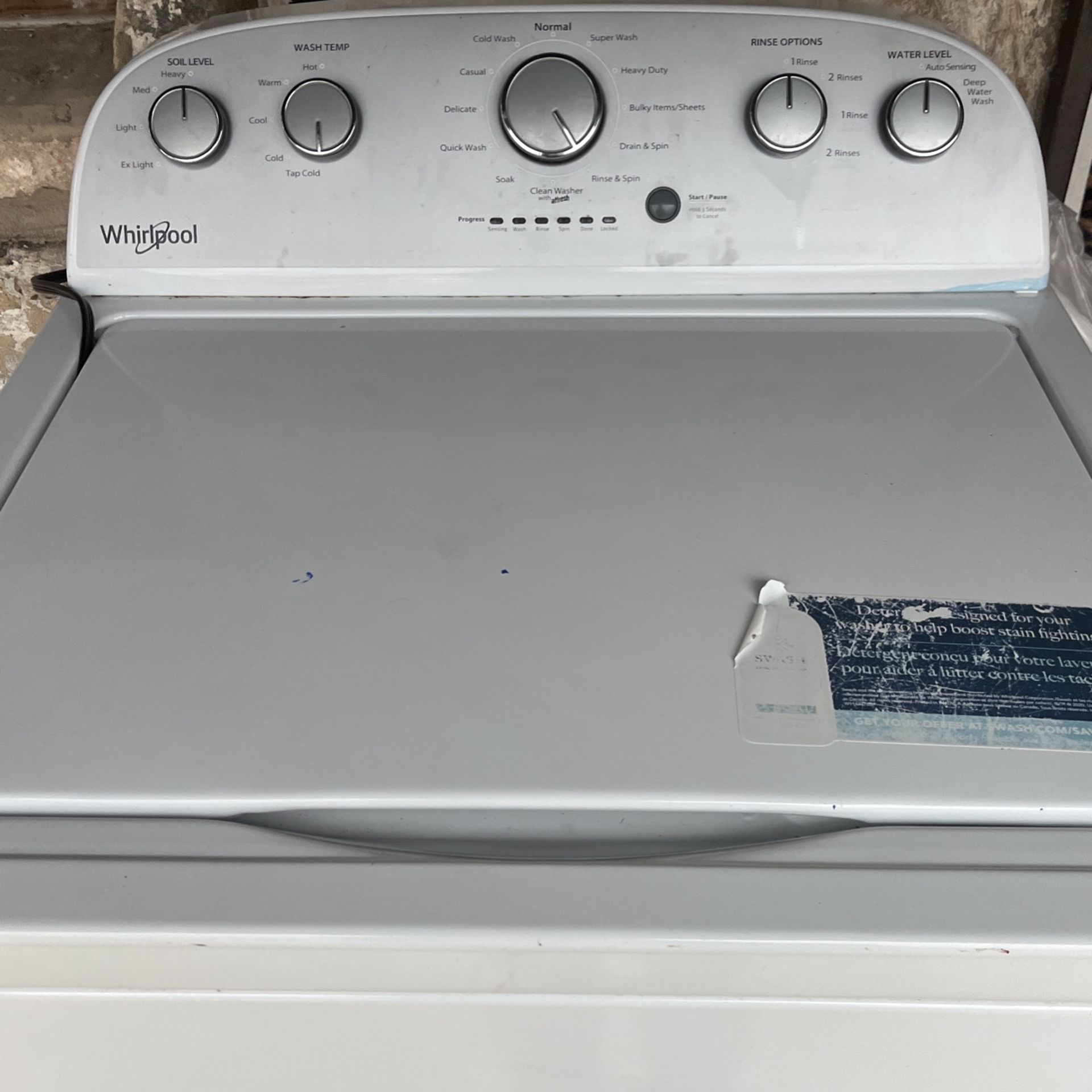 Whirlpool Wash machine White 