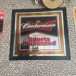 Man Cave Budweiser Picture Frame 
