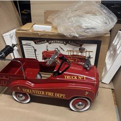 Fire Truck For Mide Pedals Car 