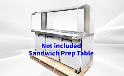 72 Ins Buffet display Table Only Acrylic Cover AS1790