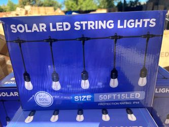 Brand New 50FT Solar Outdoor String Lights w/ Remote (8 Modes)