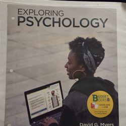 Exploring Psychology Book