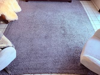 MOVING SALE: RESTORATION HARDWARE / BEN SOLEIMANI HAND MADE 9’x12’ VISCOSE & COTTON AREA RUG