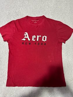 Aéropostale Red Graphic T-Shirt Size M