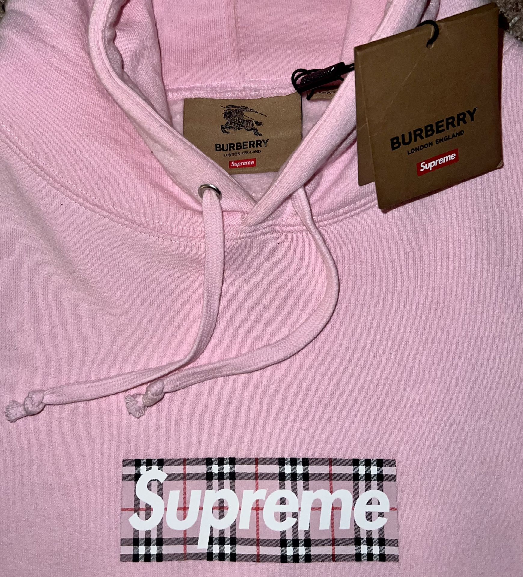 Supreme x Burberry Box Logo Hoodie 