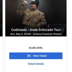 Codiciado Concert Tickets 