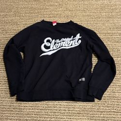 Vintage Black Original Element Skateboarding Sweatshirt L