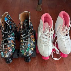 2 Kids Roller Skates (Size 3 and 5)