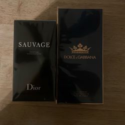Two Bottles Of Cologne (Dior & Dolce & Gabbana