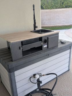 Galley Camp Kitchen sliding stove