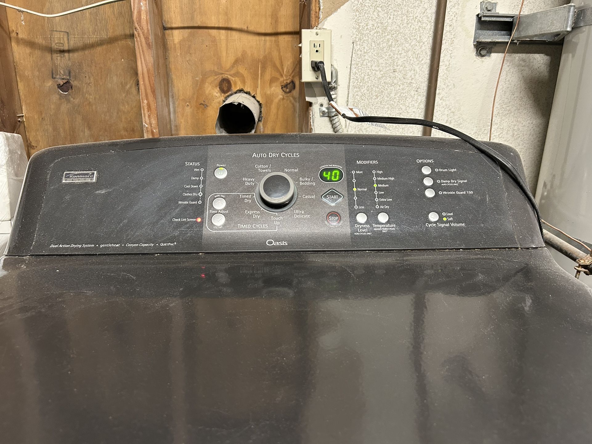 Kenmore Elite Gas Dryer (Model 110.77086600)