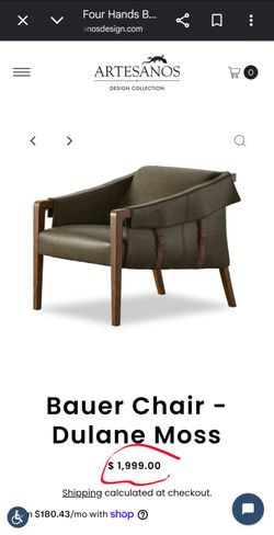 Four hands Bauer Chair New in box