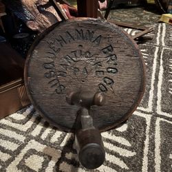 Vintage Beer Keg Lid w/ Spout 