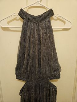 Fun & Flirt Metallic Maxi Dress