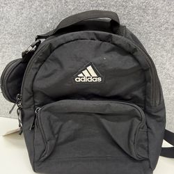 Adidas Mini Backpack Black Small Bag Crossbody Pouch Travel Lightweight