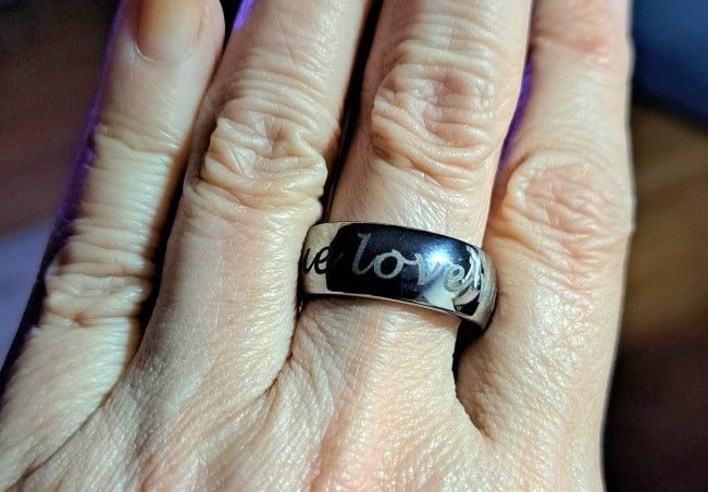 Tungsten Carbide Wedding Band/Promise Ring