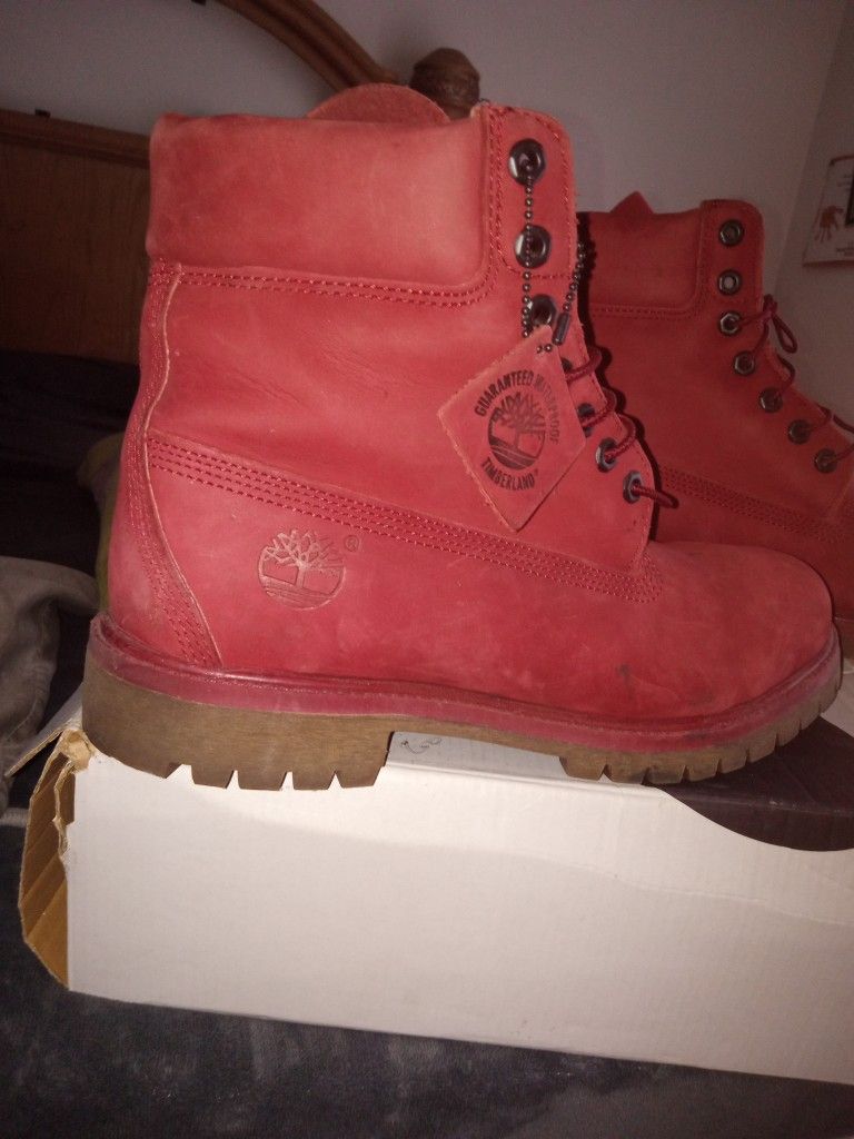 Timberland Boots Burgundy Sz10.5 Men Or best Offer 