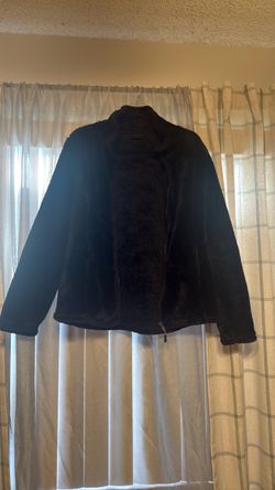 Black Fleece Zip-Up Jacket