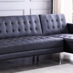Bobby 2 Piece Sectional Black