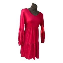 Long sleeve baby doll mini dress