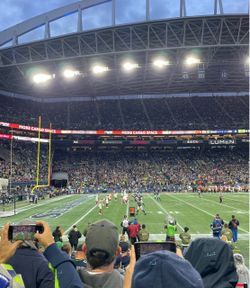 Seahawks vs Cowboys  8/15 - aisle seats 8 rows from field